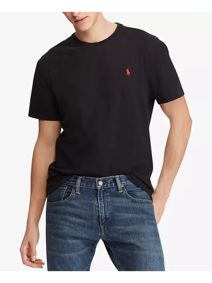 Мужская классическая футболка с круглым вырезом Polo Ralph Lauren — изображение 1 из 3, черный