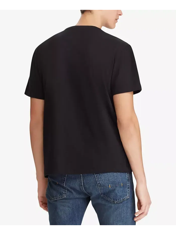 Мужская классическая футболка с круглым вырезом Polo Ralph Lauren — изображение 2 из 3, черный