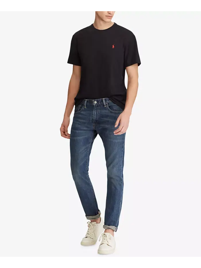 Мужская классическая футболка с круглым вырезом Polo Ralph Lauren — изображение 3 из 3, черный