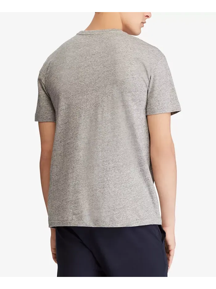 Мужская классическая футболка с круглым вырезом Polo Ralph Lauren — изображение 2 из 3, коричневый