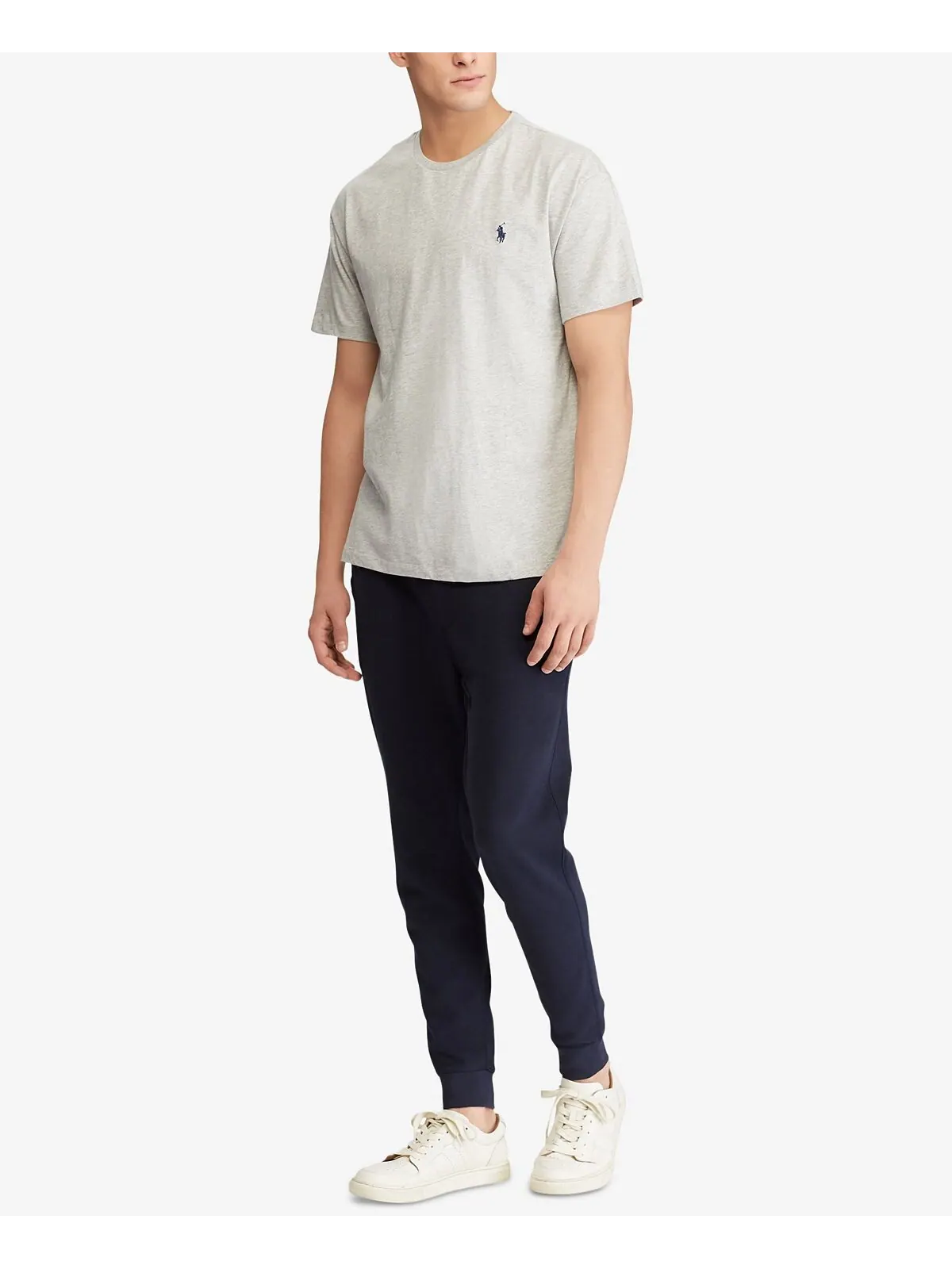 Мужская классическая футболка с круглым вырезом Polo Ralph Lauren — изображение 3 из 3, серый