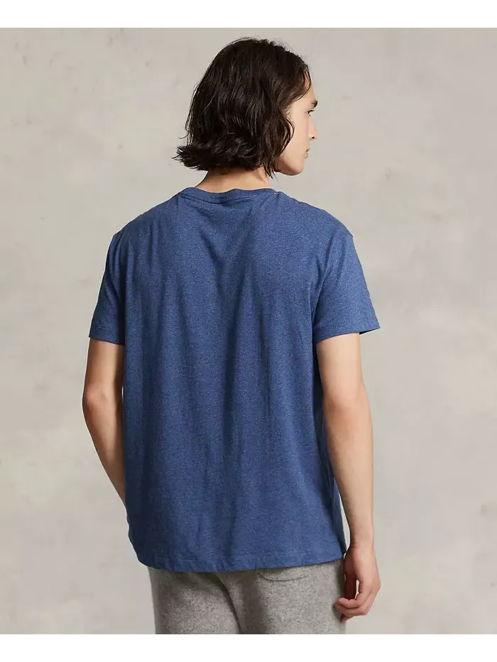 Мужская классическая футболка с круглым вырезом Polo Ralph Lauren — изображение 4 из 8, синий