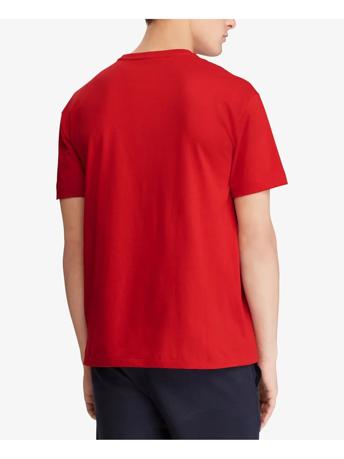 Мужская классическая футболка с круглым вырезом Polo Ralph Lauren — изображение 2 из 2, красный