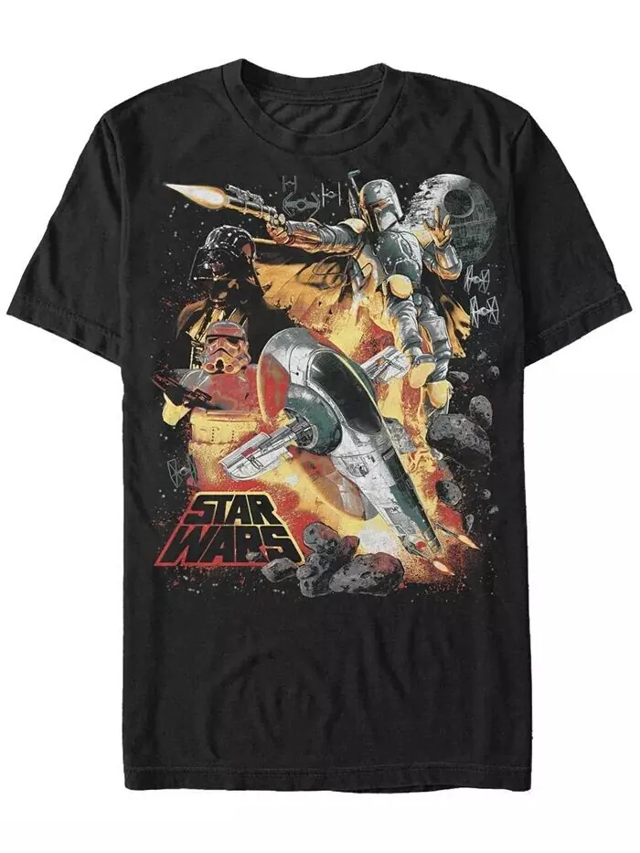 Мужская футболка с коротким рукавом Star Wars Force Hunter Fifth Sun — изображение 1 из 1, черный