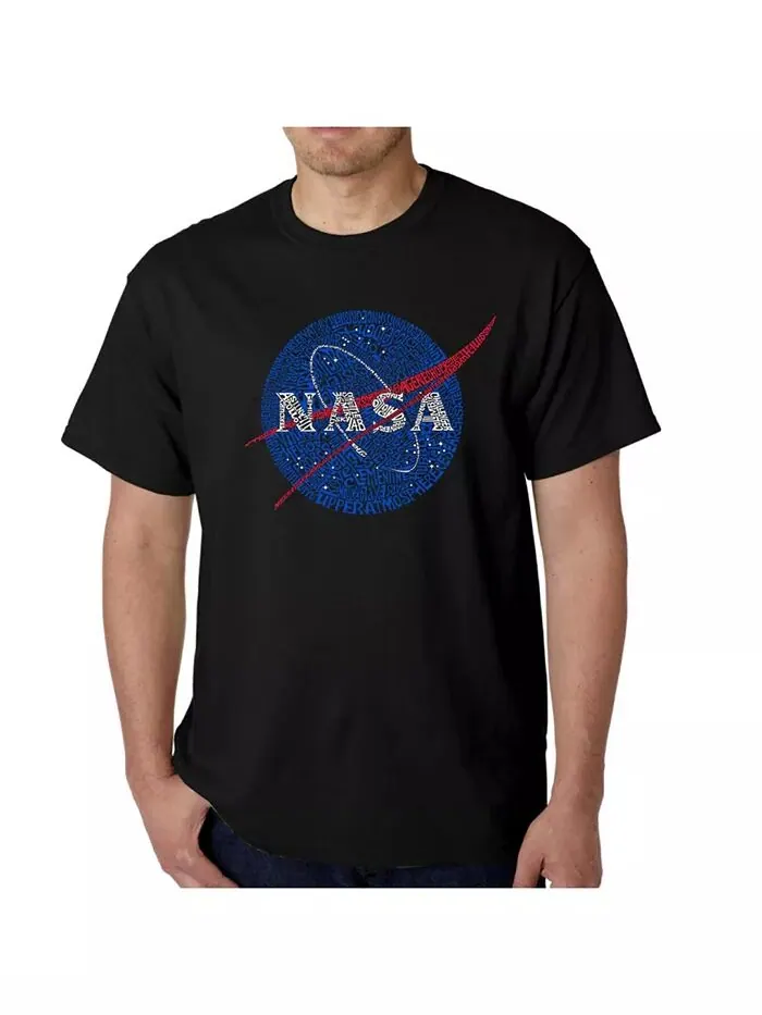 Футболка мужская Word Art - логотип Nasa Meatball LA Pop Art — изображение 1 из 3, черный