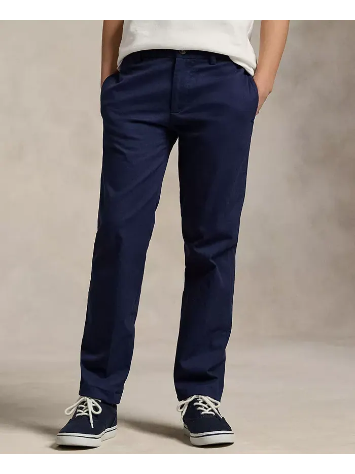 Брюки прямого кроя Big Boys Stretch Twill Polo Ralph Lauren — изображение 3 из 4, черный