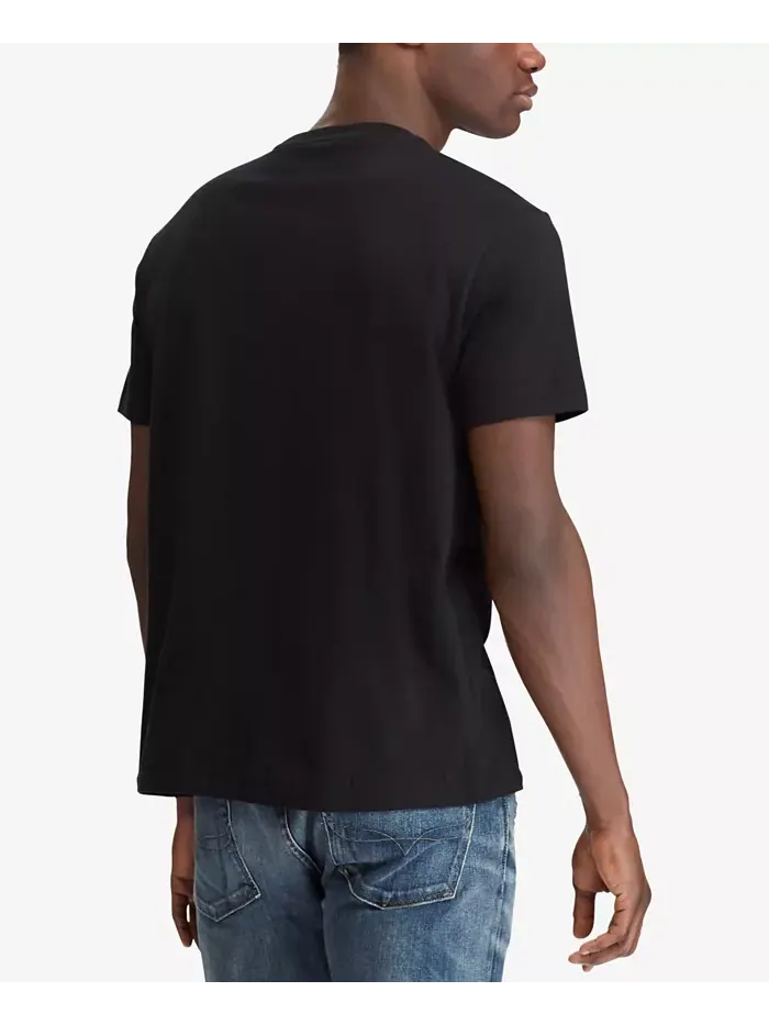 Мужская футболка с V-образным вырезом Classic-Fit Polo Ralph Lauren — изображение 2 из 7, черный