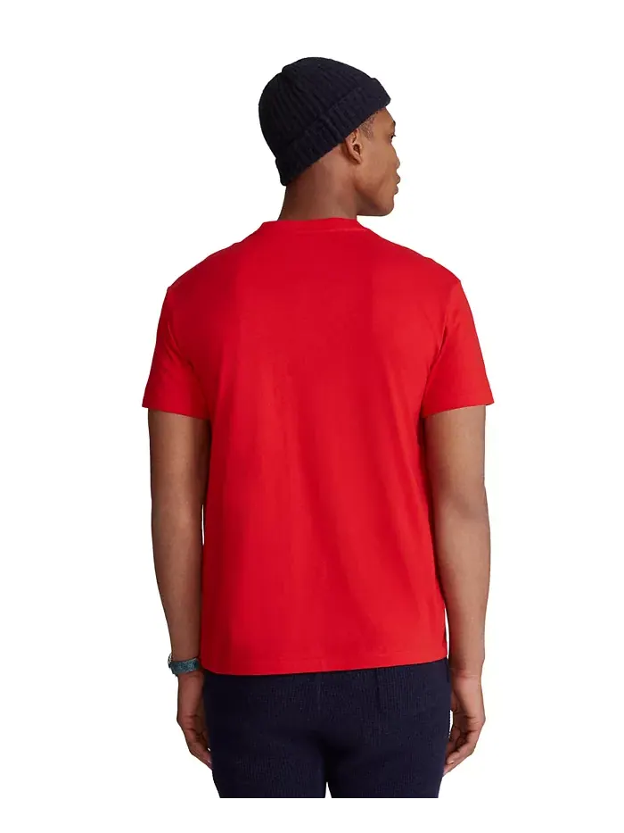 Мужская футболка с V-образным вырезом Classic-Fit Polo Ralph Lauren — изображение 2 из 7, красный