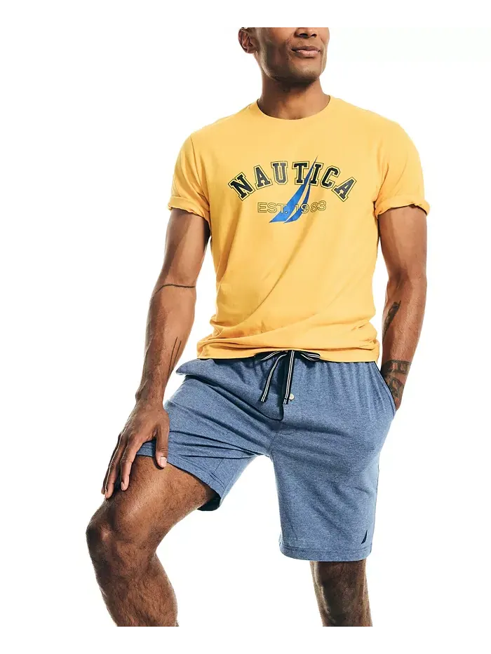 Трикотажные пижамные шорты Nautica — изображение 1 из 7, синий