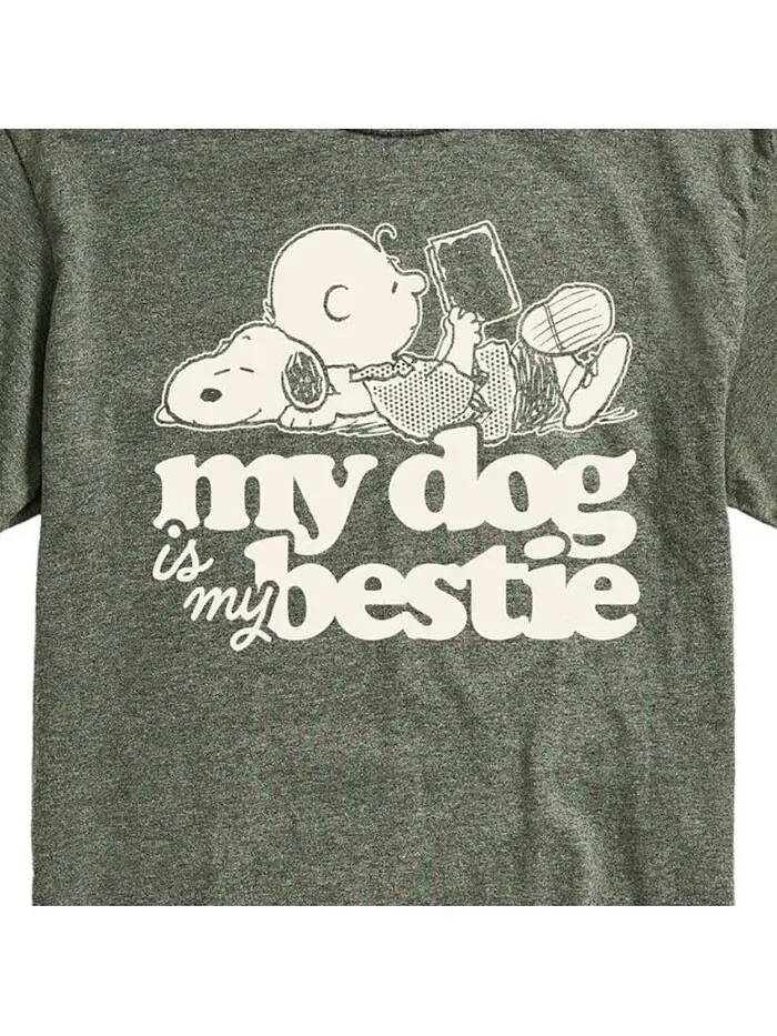 Мужская футболка с коротким рукавом Hybrid Apparel Peanuts Dog AIRWAVES — изображение 3 из 8, зеленый