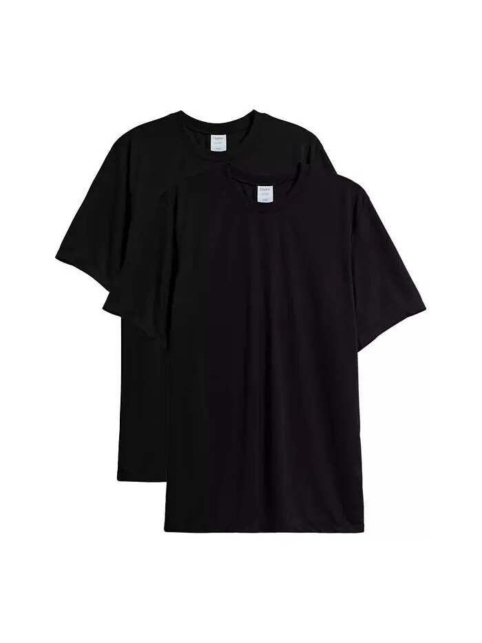 Мужская футболка Sport Cool DRI Performance, 2 шт Hanes — изображение 4 из 5, черный
