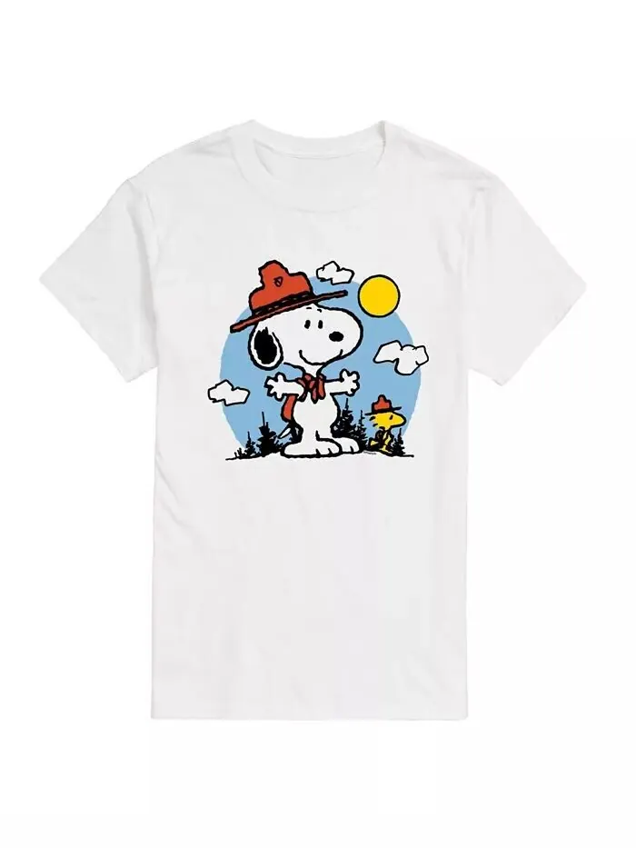 Мужская футболка с коротким рукавом Hybrid Apparel Peanuts Nature AIRWAVES — изображение 1 из 3, белый