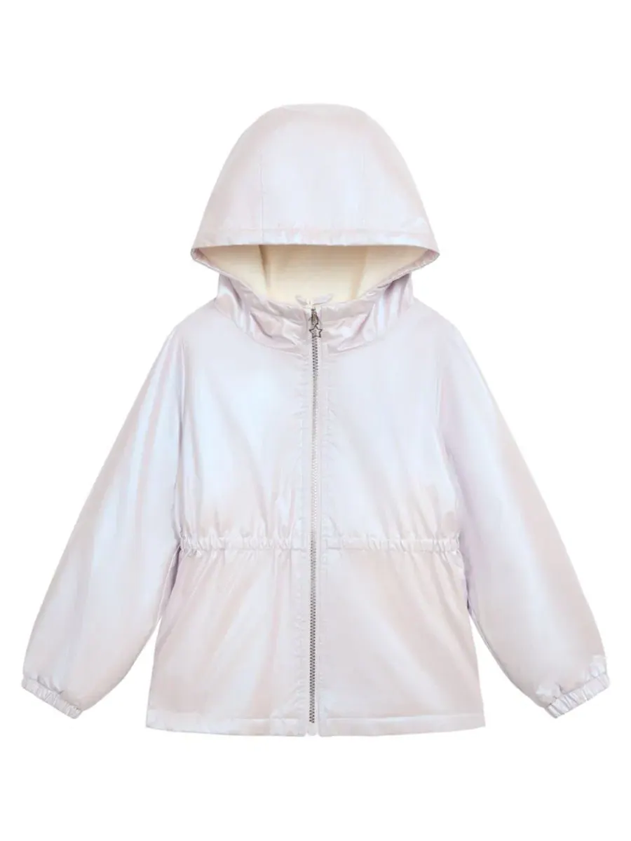 Детская куртка-анорак с фольгированным принтом, модель Foil Midweight Anorak Jessica Simpson