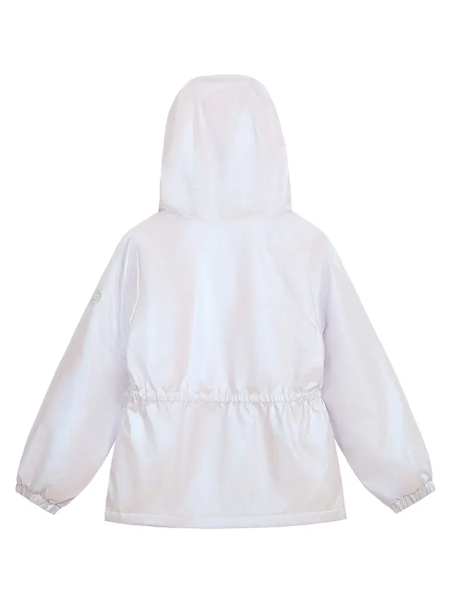 Детская куртка-анорак с фольгированным принтом, модель Foil Midweight Anorak Jessica Simpson — изображение 2 из 4, фиолетовый