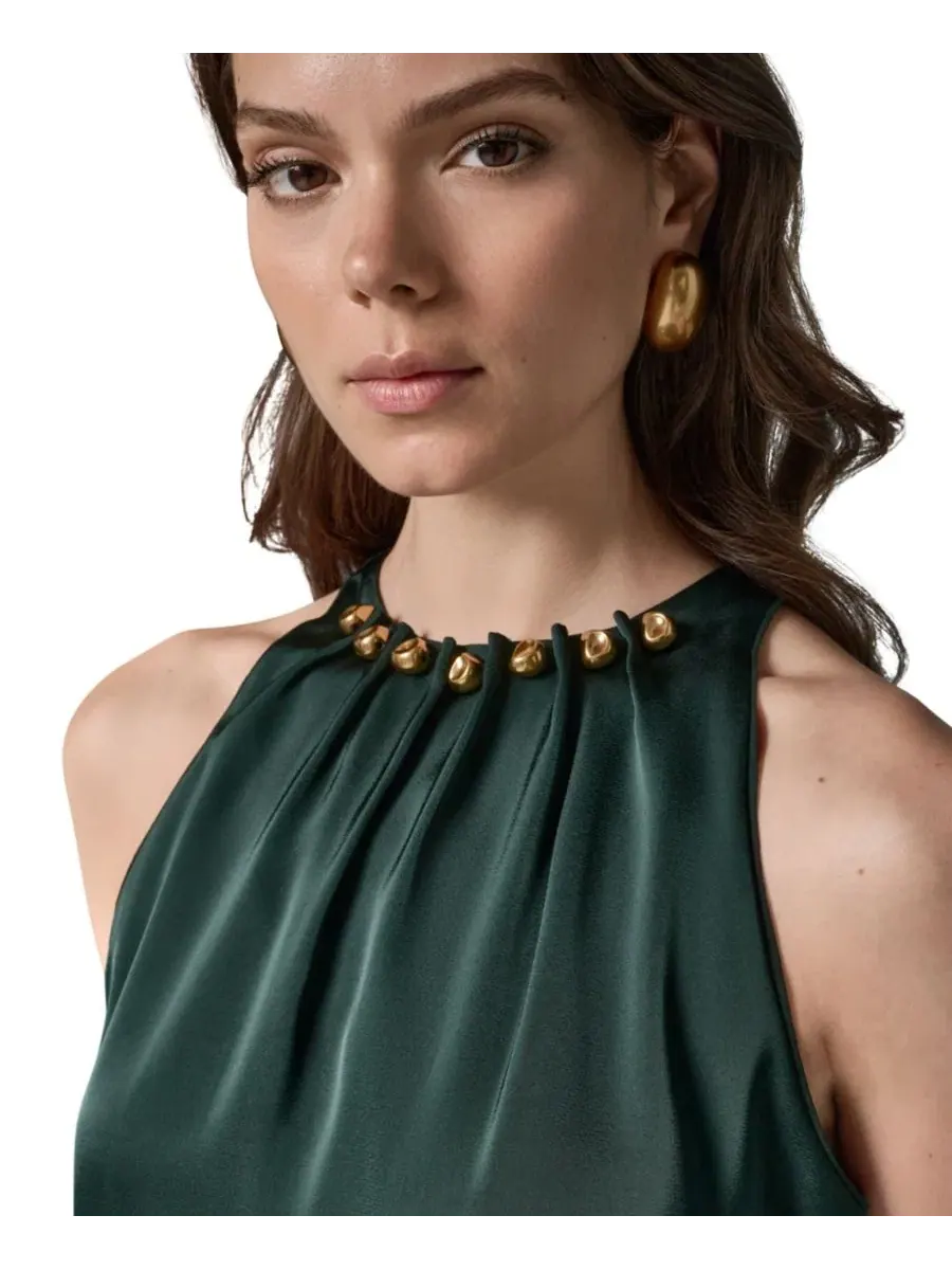 Топ без рукавов Donna Karan New York — изображение 4 из 8, черный