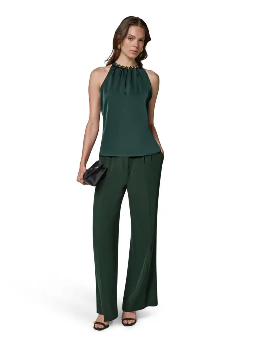 Топ без рукавов Donna Karan New York — изображение 7 из 8, черный