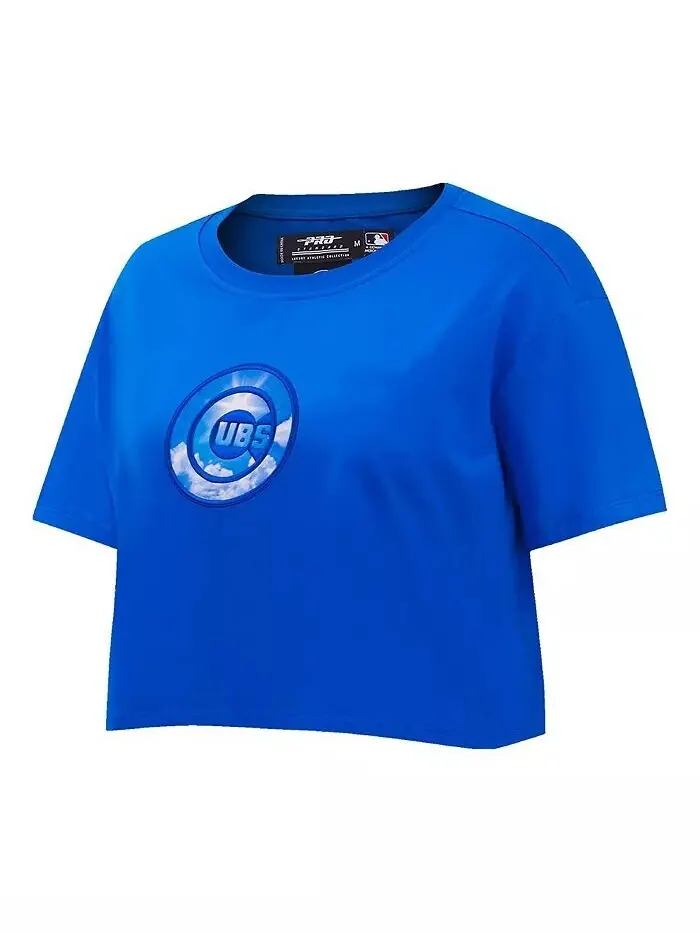 Женская футболка Royal Chicago Cubs Painted Sky с укороченным принтом Pro Standard — изображение 4 из 4