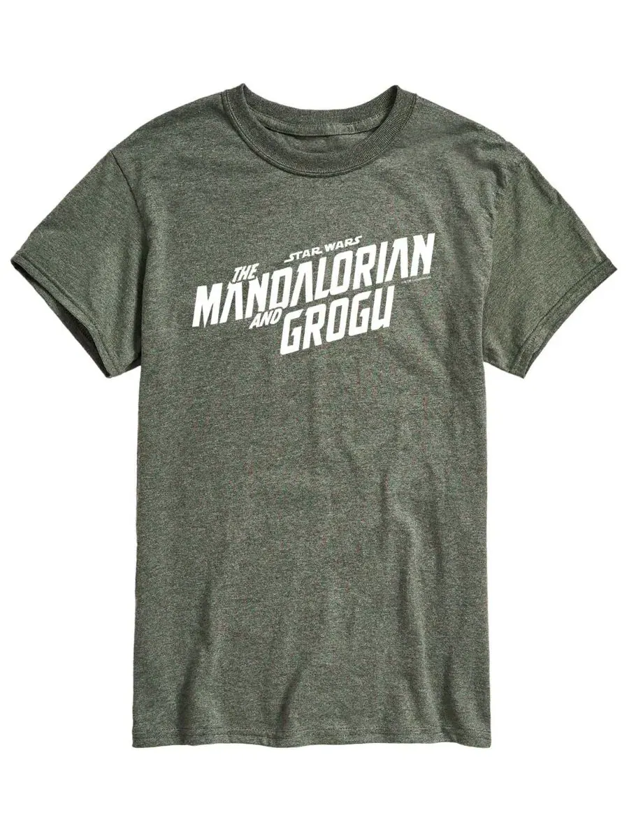 Футболка с принтом The Mandalorian & Grogu AIRWAVES — изображение 1 из 3, зеленый