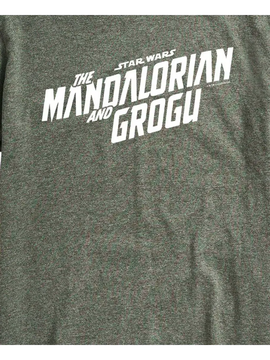 Футболка с принтом The Mandalorian & Grogu AIRWAVES — изображение 3 из 3, зеленый