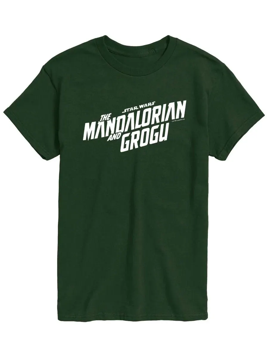 Футболка мужская с принтом The Mandalorian & Grogu Movie AIRWAVES — изображение 1 из 3, зеленый