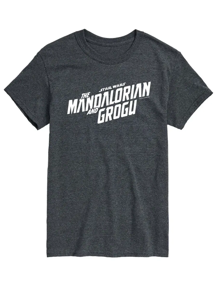 Футболка с длинным рукавом The Star Wars Mandalorian & Grogu Movie Graphic AIRWAVES — изображение 1 из 3, темно-серый