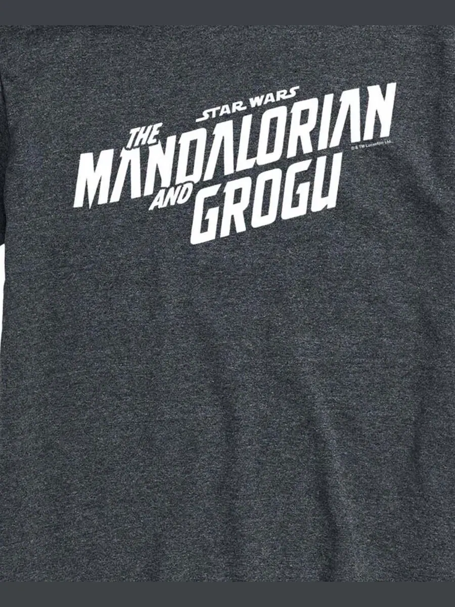 Футболка с длинным рукавом The Star Wars Mandalorian & Grogu Movie Graphic AIRWAVES — изображение 3 из 3, темно-серый