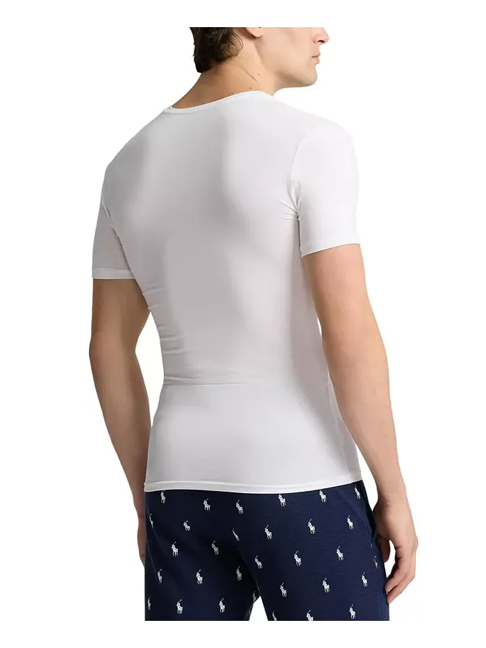 Мужские футболки с V-образным вырезом Perfect Flex, 2 шт Polo Ralph Lauren — изображение 3 из 3, белый