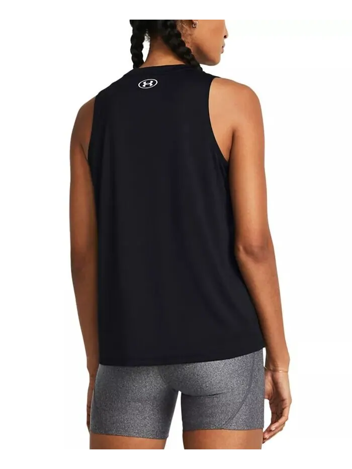 Женская майка UA Tech™ с круглым вырезом Under Armour — изображение 2 из 2, черный
