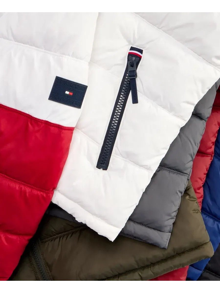 Куртка-пуховик с капюшоном Tommy Hilfiger — изображение 6 из 6, синий