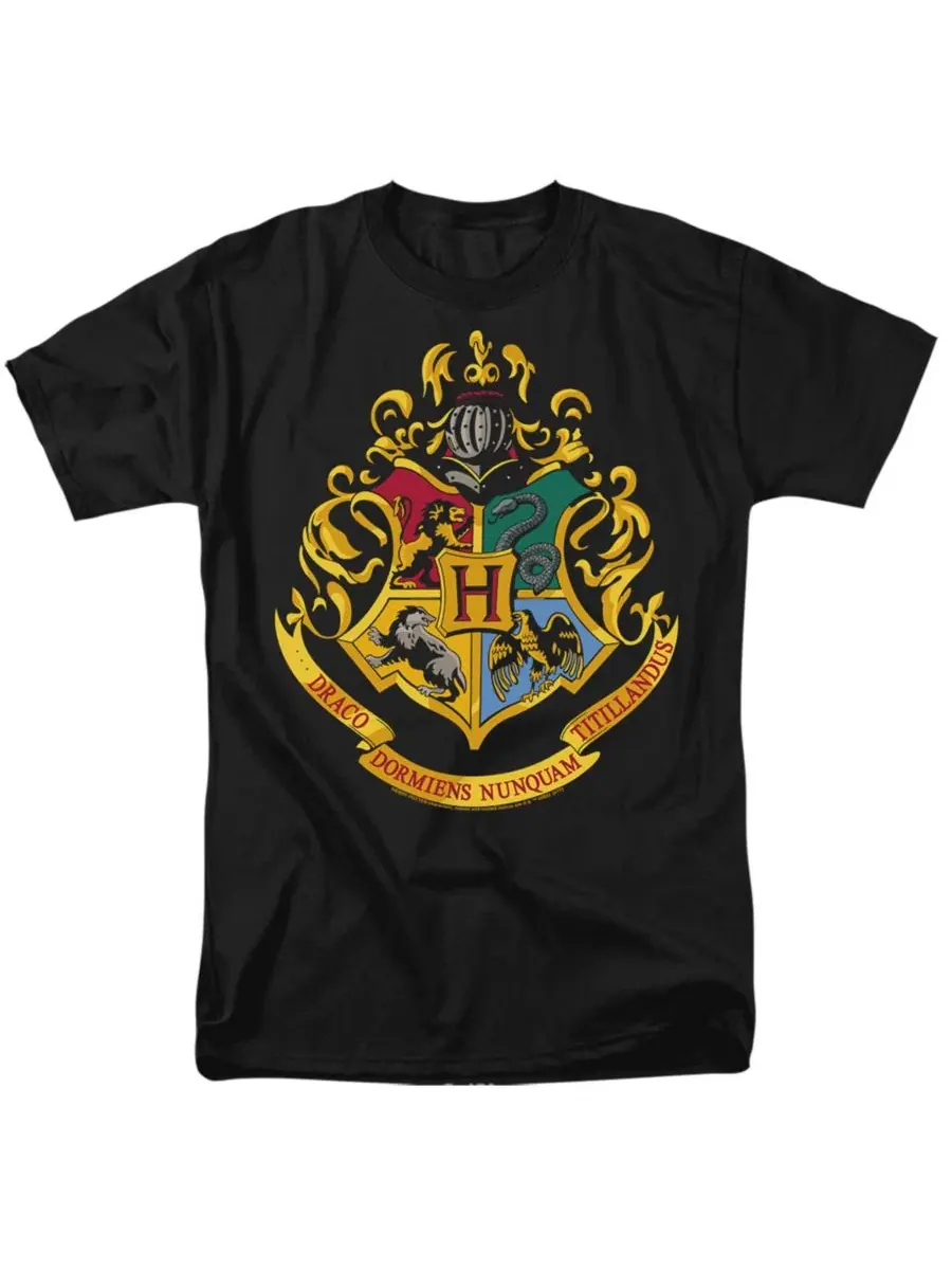 Футболка с принтом Hogwarts Crest Harry Potter — синий