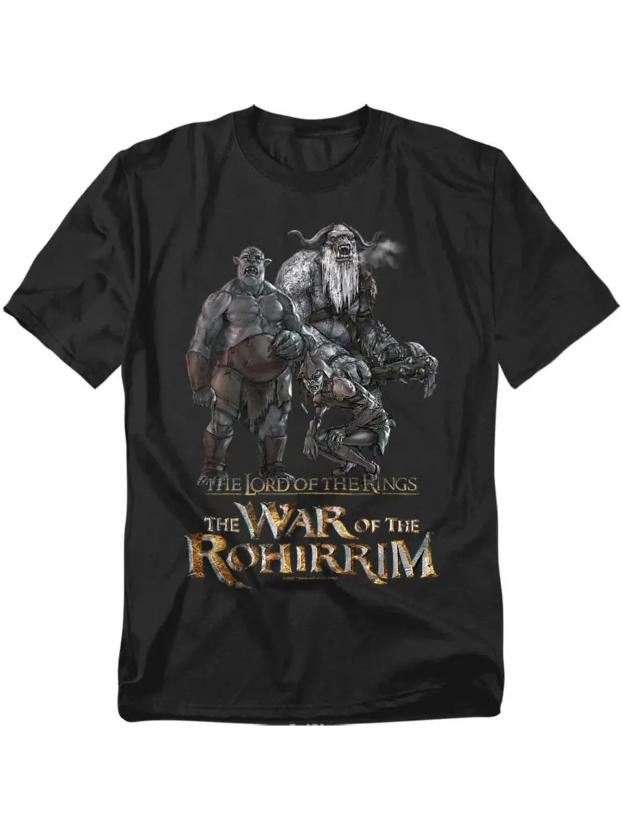 Футболка с принтом War Of The Rohirrim Evil Trolls Band Lord Of The Rings — черный