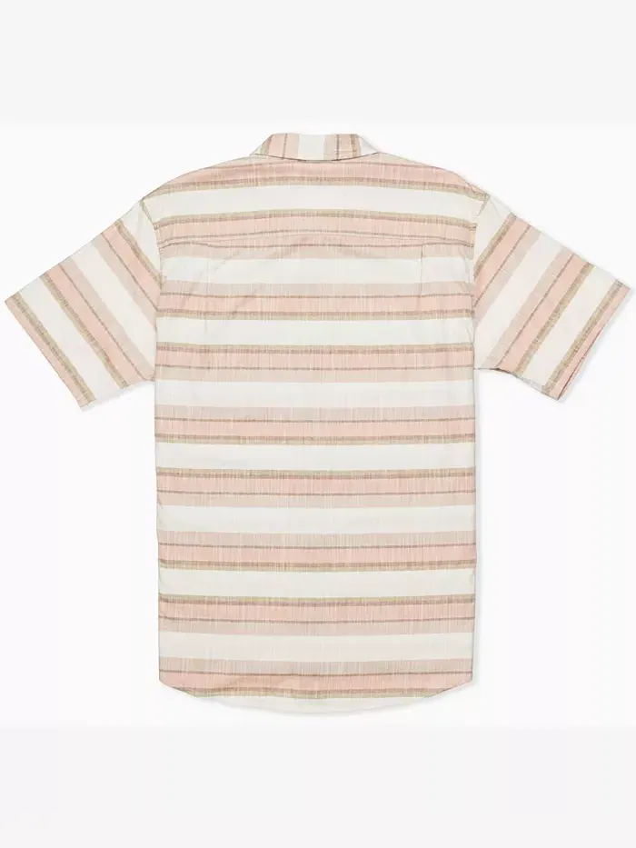 Мужская рубашка с коротким рукавом Lido Stripe Hurley — изображение 4 из 7, кость