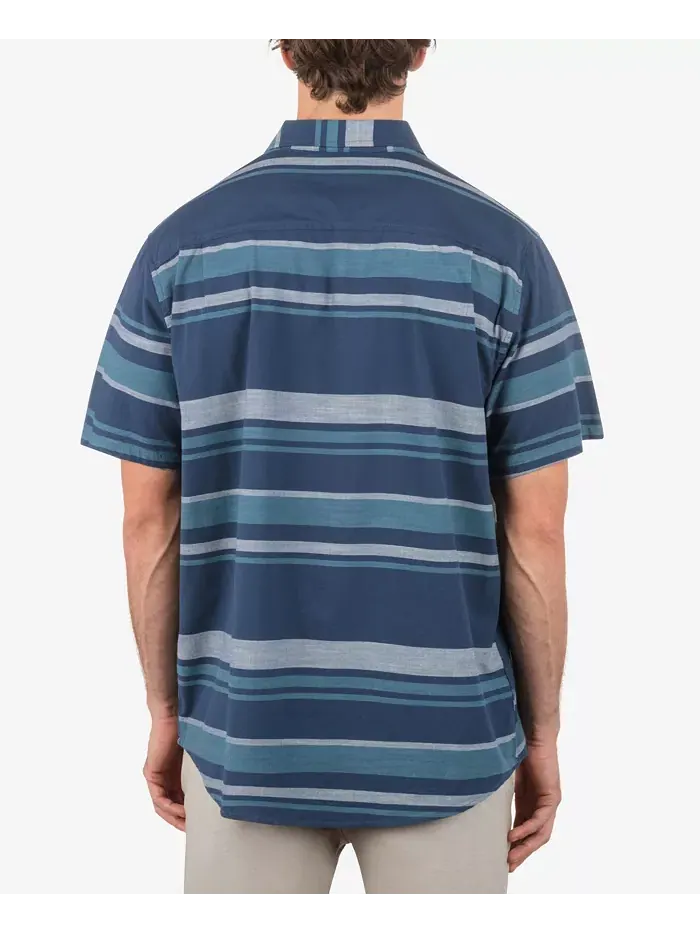 Мужская рубашка с коротким рукавом Lido Stripe Hurley — изображение 5 из 7, кость