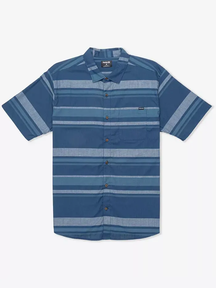 Мужская рубашка с коротким рукавом Lido Stripe Hurley — изображение 6 из 7, кость