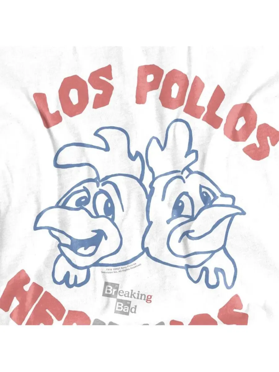 Футболка с принтом Los Pollos Breaking Bad — изображение 3 из 3, белый