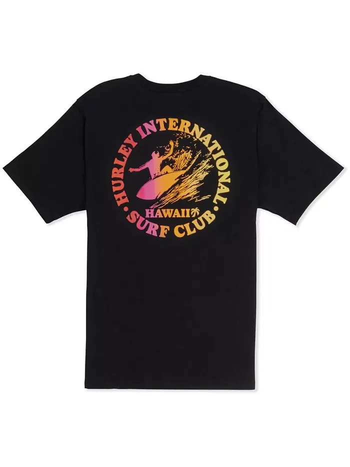 Мужская футболка с коротким рукавом Surf Club Hurley — изображение 3 из 4, розовый