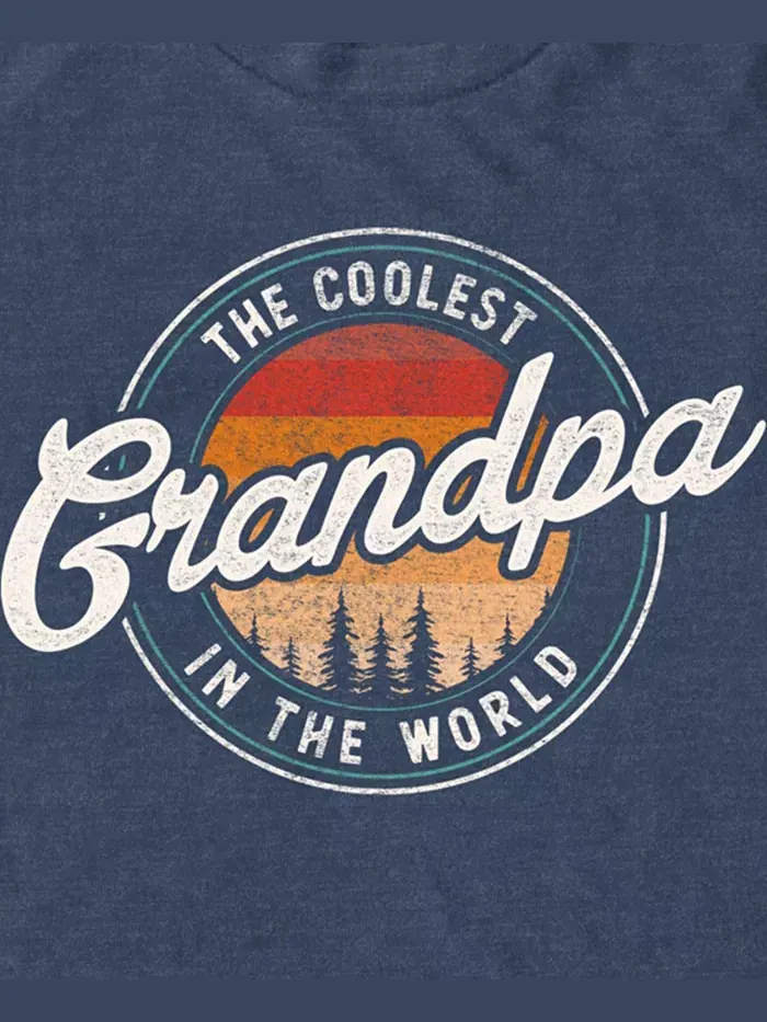Мужская футболка с коротким рукавом Coolest Grandpa Fifth Sun — изображение 3 из 3, темно-синий