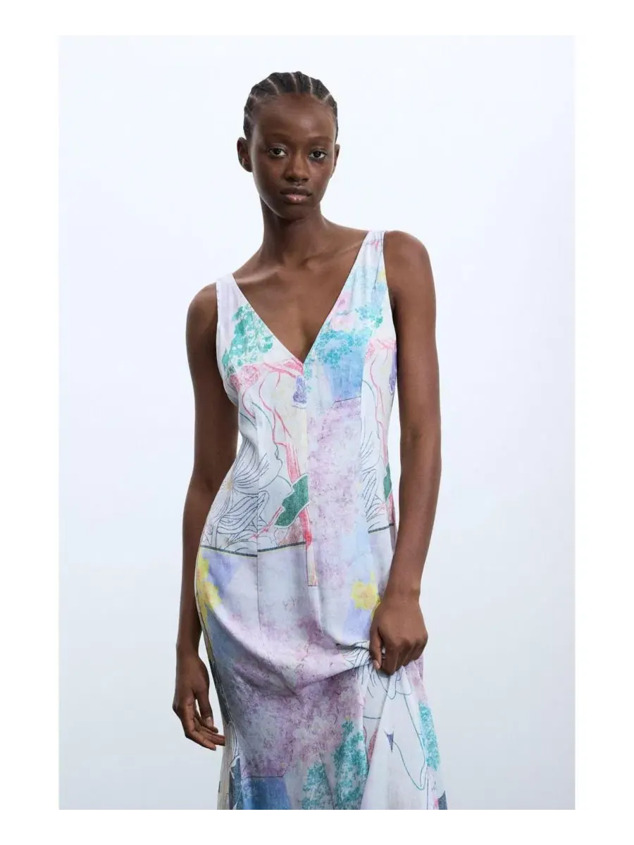 Платье-трансформер с принтом Desigual — изображение 3 из 4, мульти