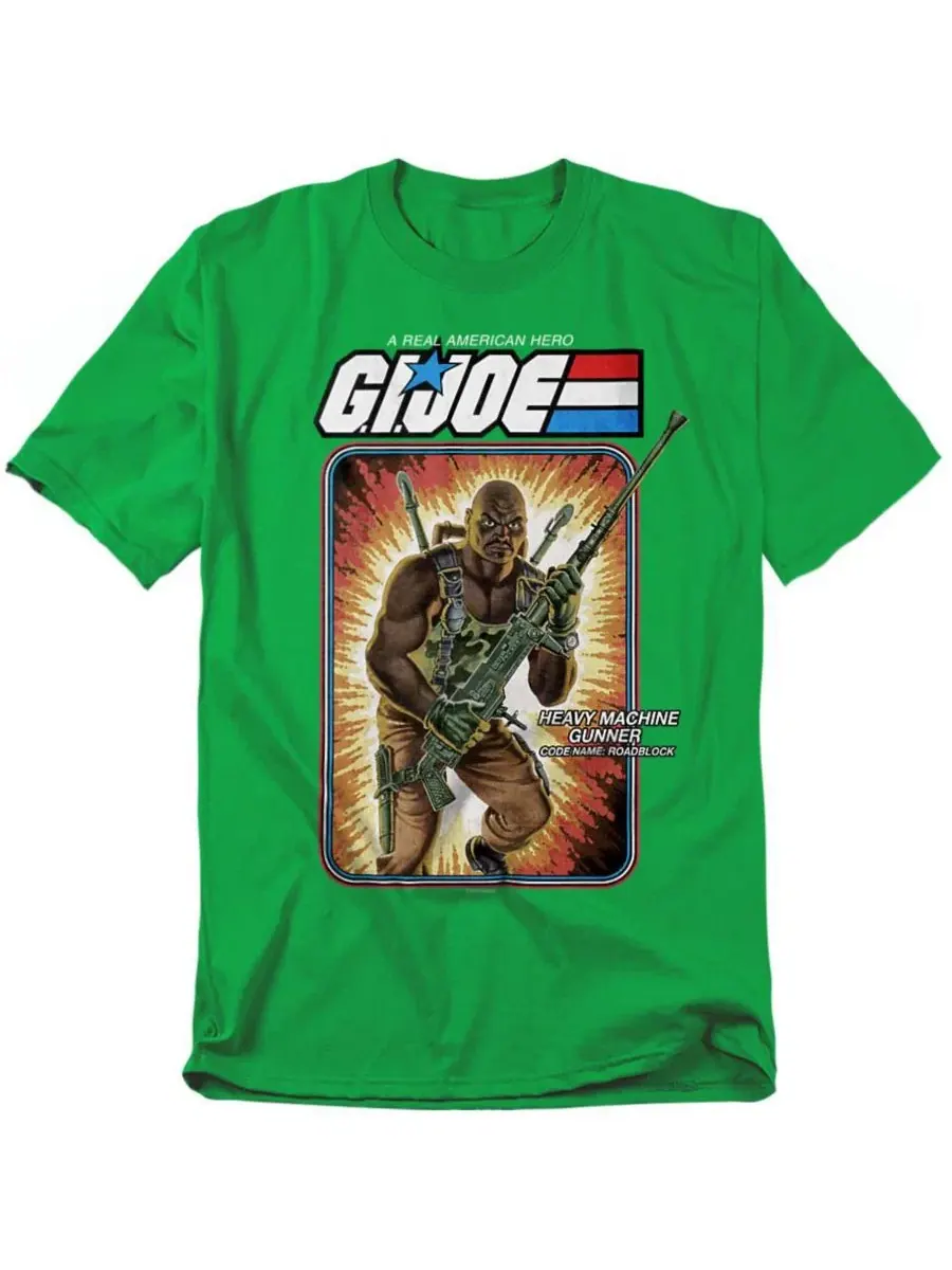 Футболка с принтом G.I. Joe Roadblock Logovision — изображение 1 из 3, зеленый