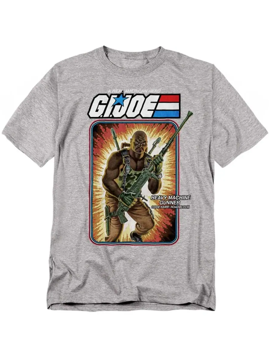 Футболка с принтом G.I. Joe Roadblock Card Logovision — изображение 1 из 3, приглушенный