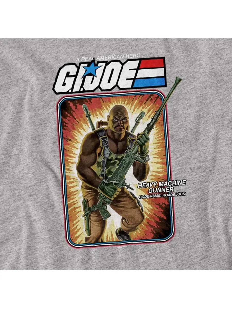 Футболка с принтом G.I. Joe Roadblock Card Logovision — изображение 2 из 3, приглушенный
