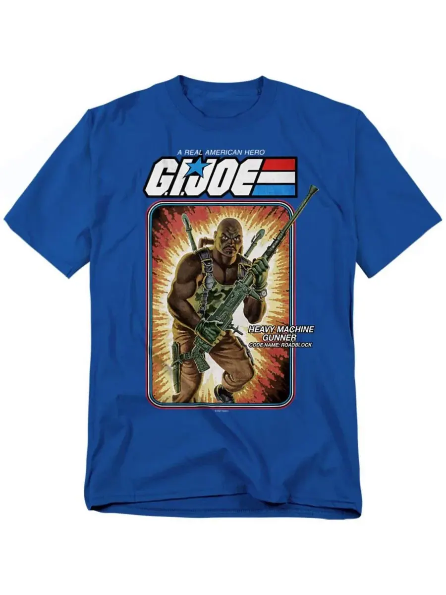 Футболка с принтом G.I. Joe Roadblock Logovision — синий