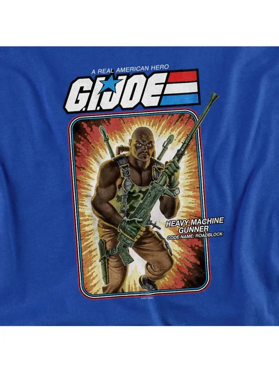 Футболка с принтом G.I. Joe Roadblock Logovision — изображение 3 из 3, королевский