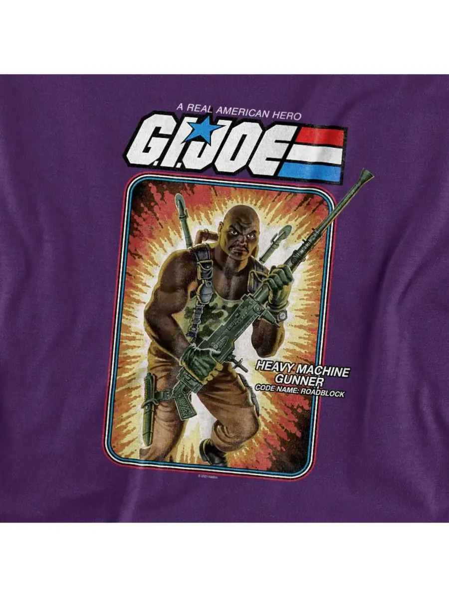 Футболка с принтом G.I. Joe Roadblock Logovision — изображение 3 из 3, фиолетовый
