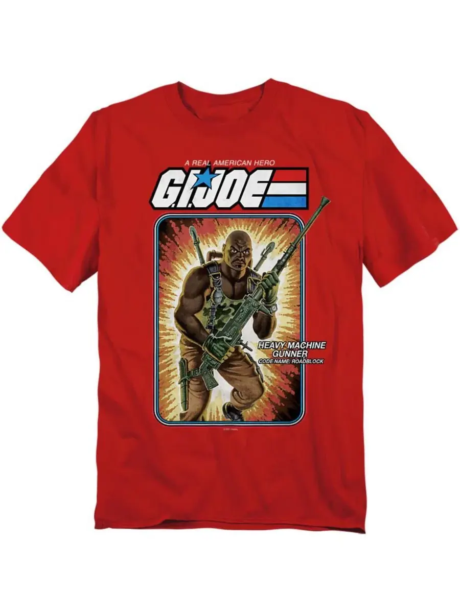 Футболка с принтом G.I. Joe Roadblock Card Logovision — изображение 1 из 3, красный
