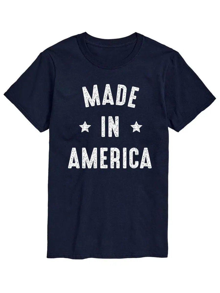 Футболка с коротким рукавом и принтом, Made In America AIRWAVES — изображение 1 из 3, темно-синий
