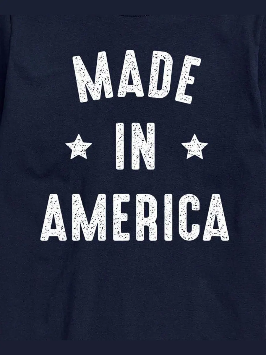Футболка с коротким рукавом и принтом, Made In America AIRWAVES — изображение 3 из 3, темно-синий