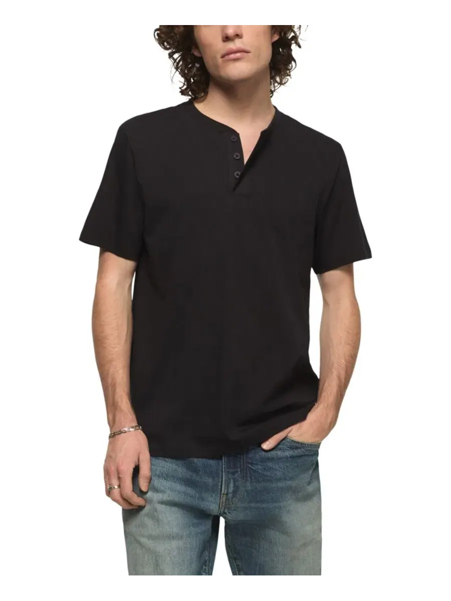 Мужская футболка-поло с коротким рукавом Supima Cotton Lucky Brand — изображение 1 из 4, черный