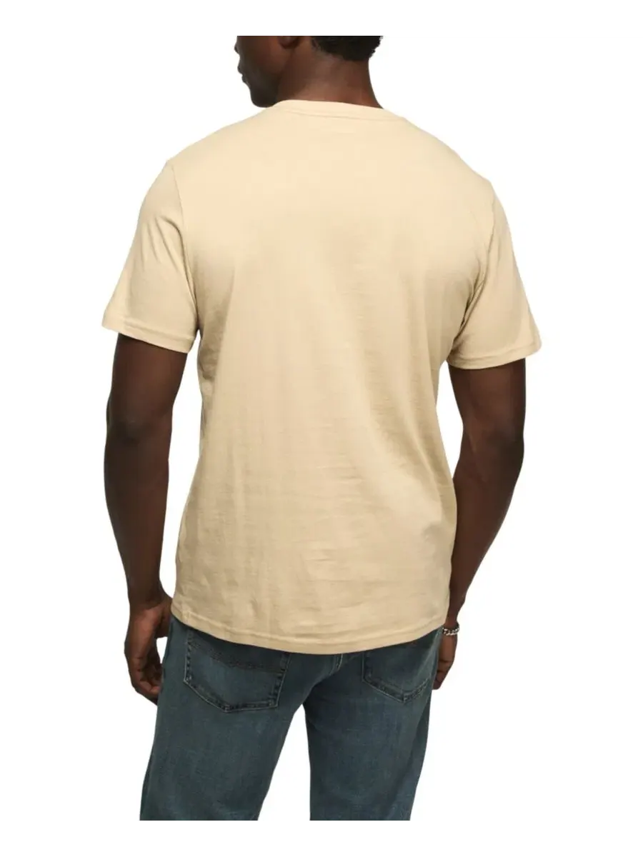 Мужская футболка-поло с коротким рукавом Supima Cotton Henley Lucky Brand, Plaza Taupe — изображение 4 из 4