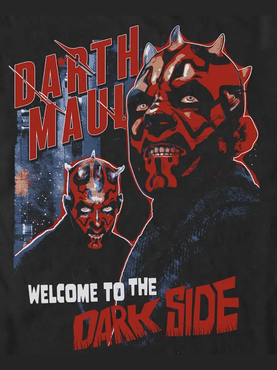 Футболка с принтом Darth Maul Fifth Sun — изображение 3 из 3, черный